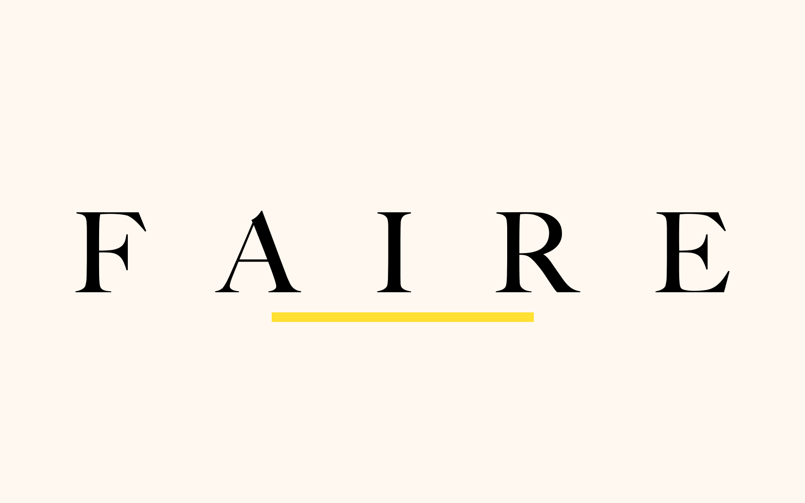 Faire wordmark logo