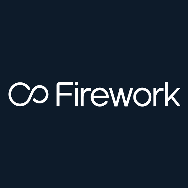 Firework wordmark on navy