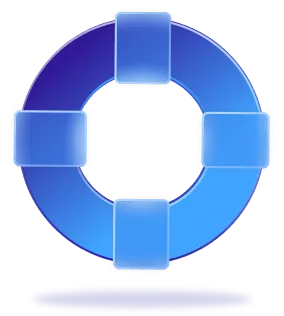 Float Health logo - a life buoy mark
