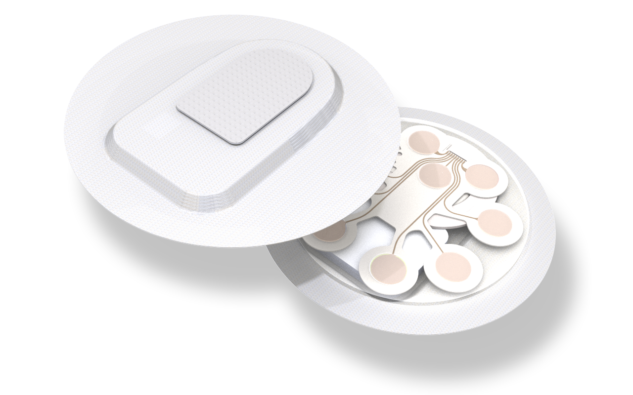 G-Tech Medical wearable patch rendering