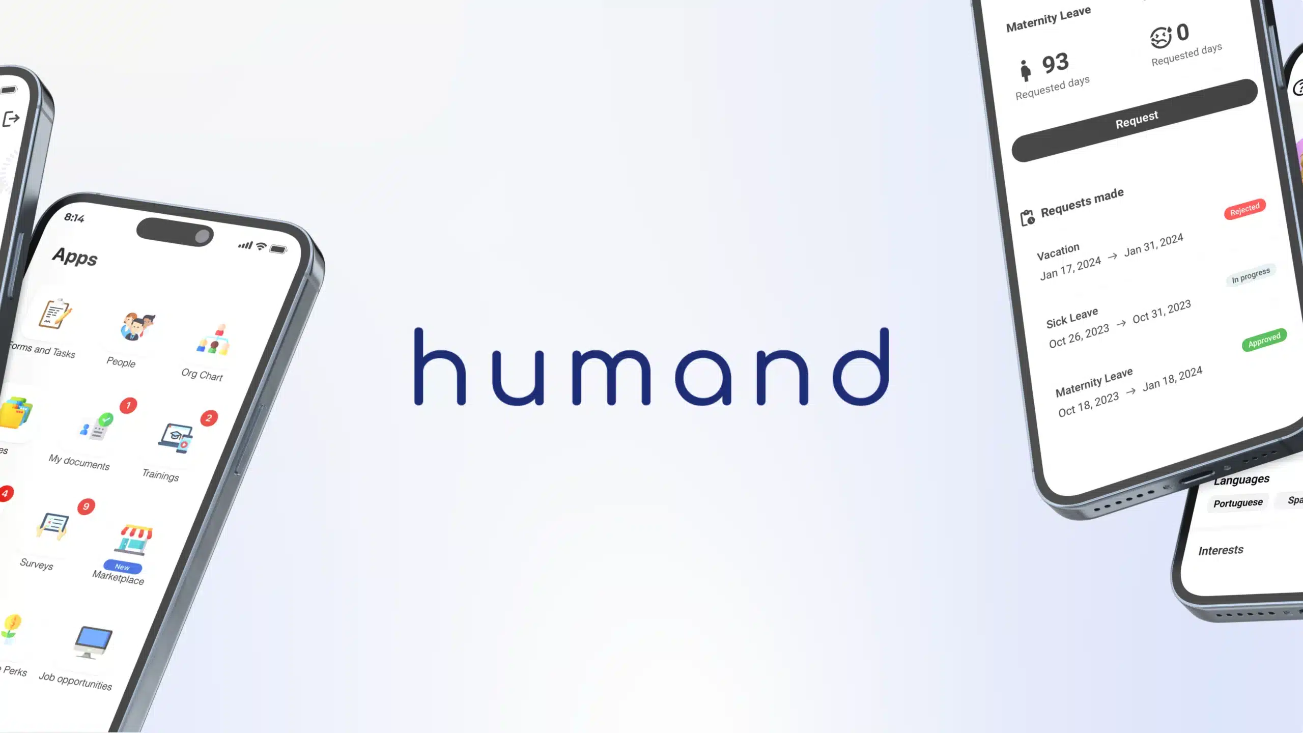 Humand HR platform product screenshot - mobile-first employee experience app