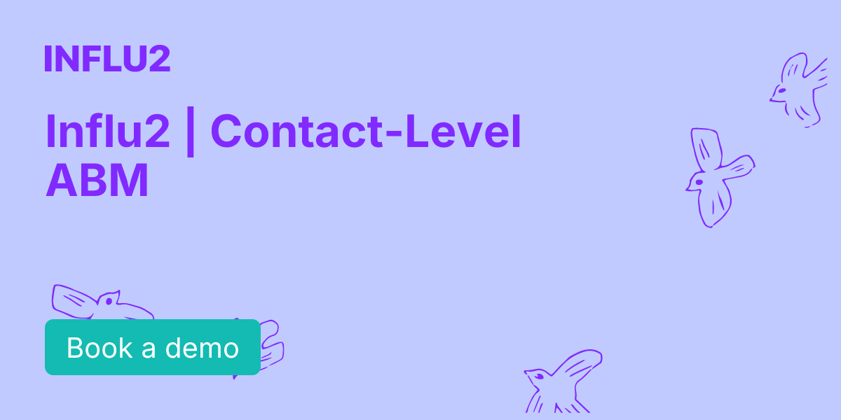 Influ2 brand card reading Contact-Level ABM