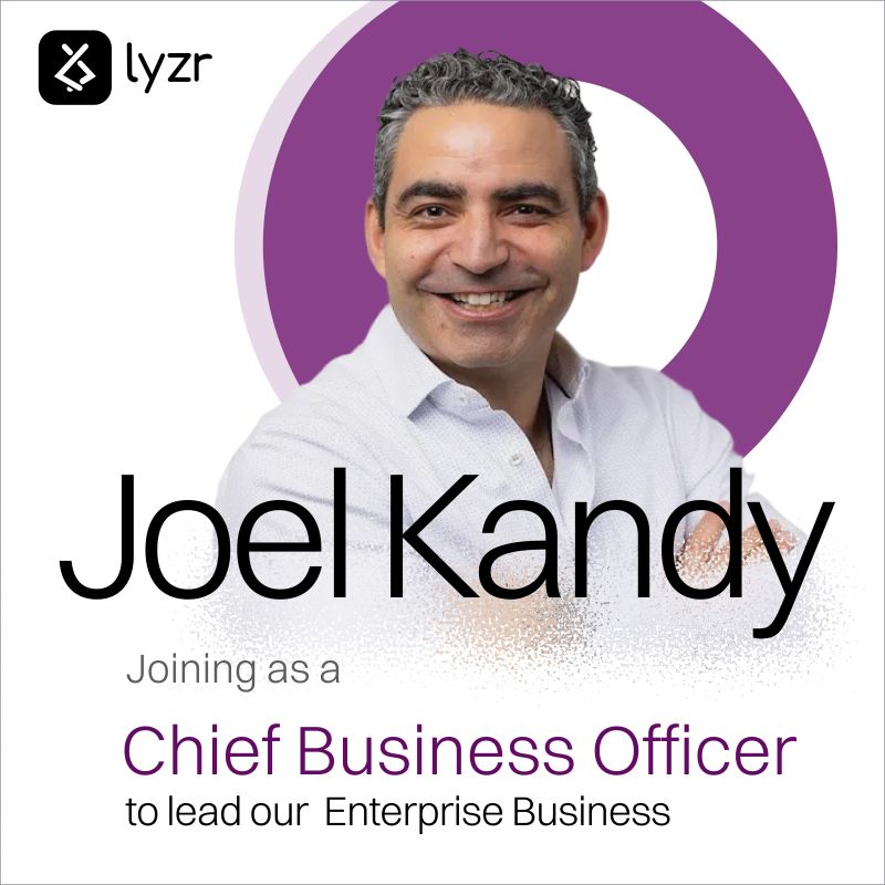 Joel Kandy, Chief Business Officer at Lyzr AI