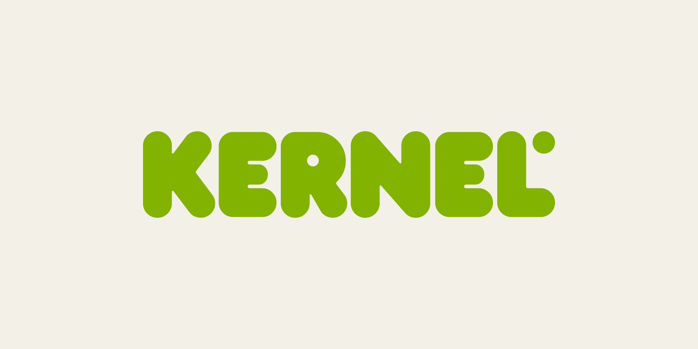 Kernel logo - green rounded wordmark