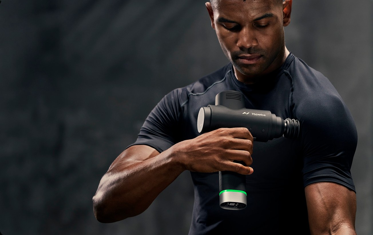 Hyperice recovery technology product photography