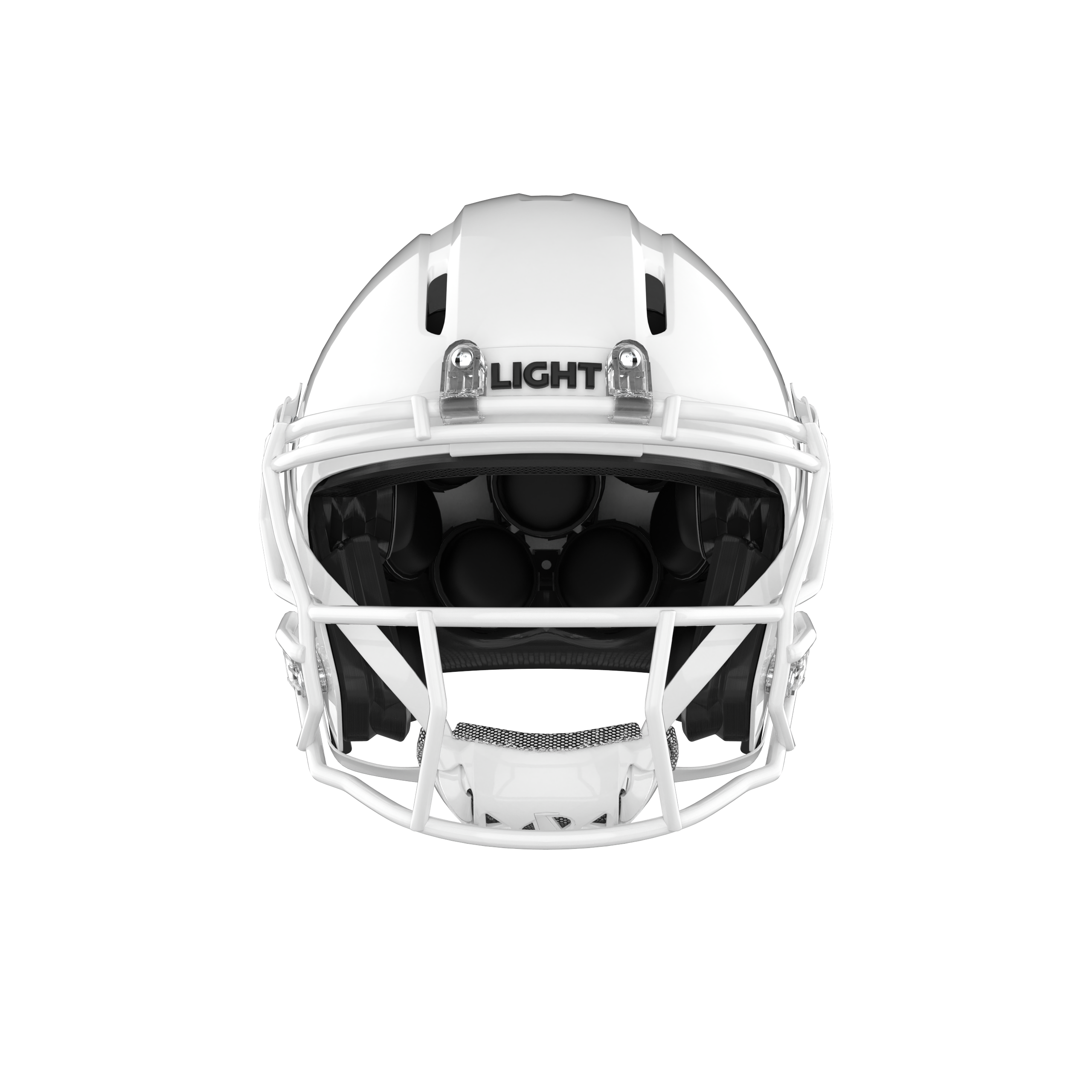 LIGHT Apache Lightning youth football helmet, white