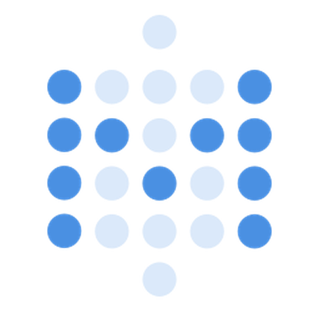 Metabase logo - the dotted M