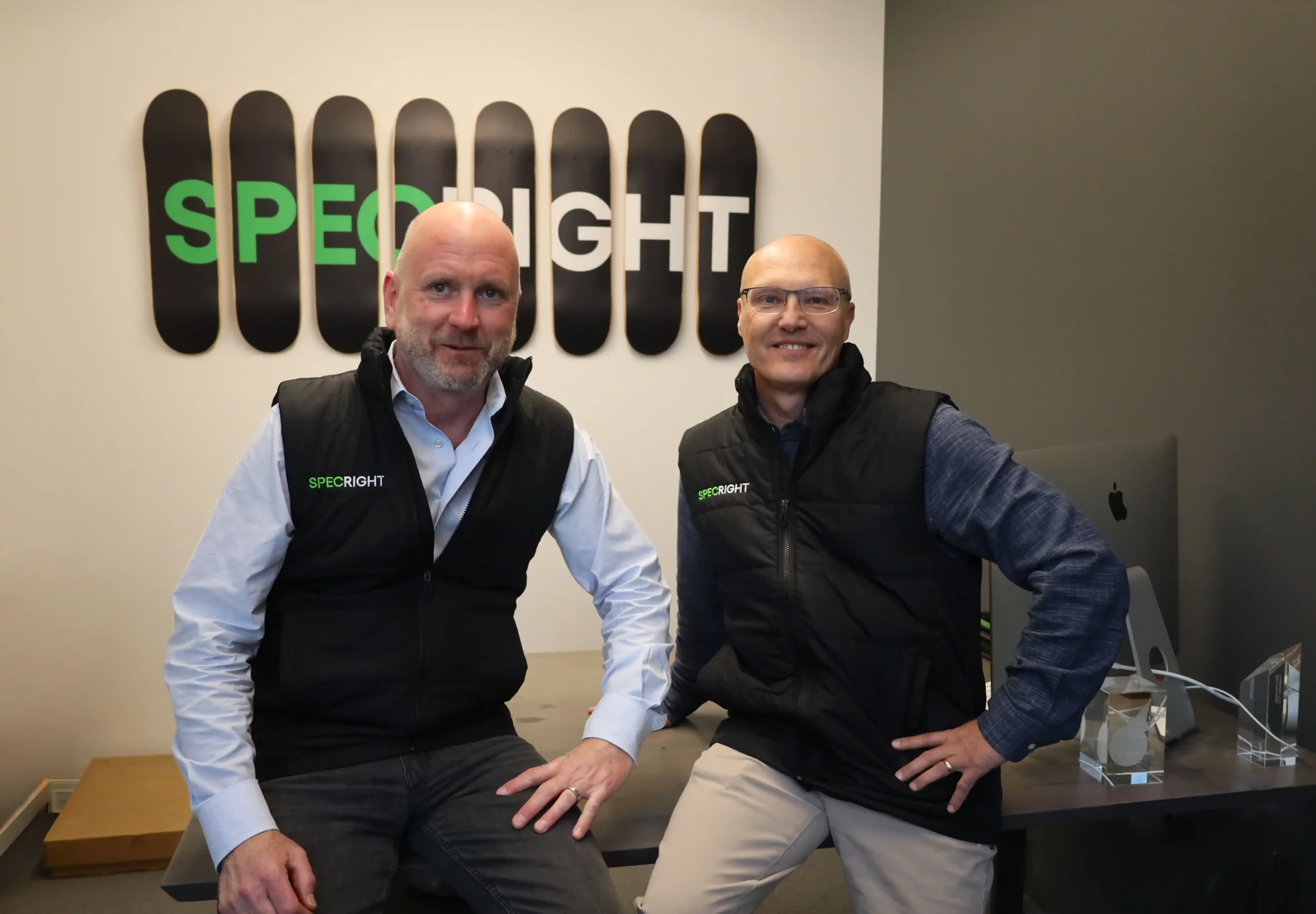 Michael Boese and Matthew Wright at Specright CEO announcement
