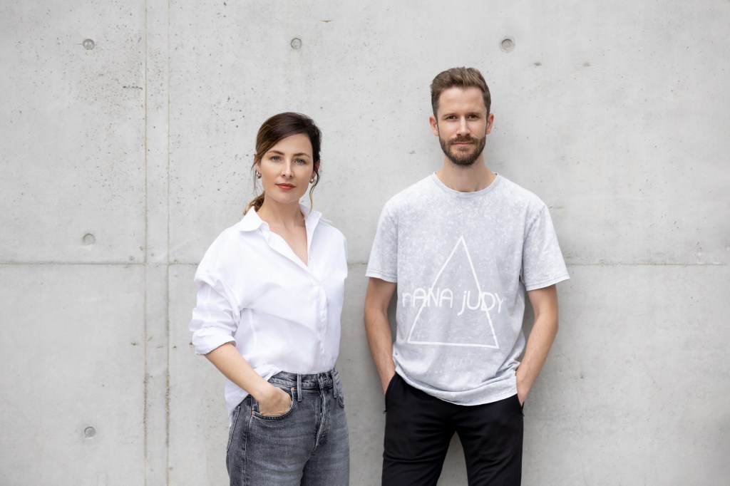 Michaela Wessels, co-founder of Style Arcade, photographed with co-founder Tristan Hoy