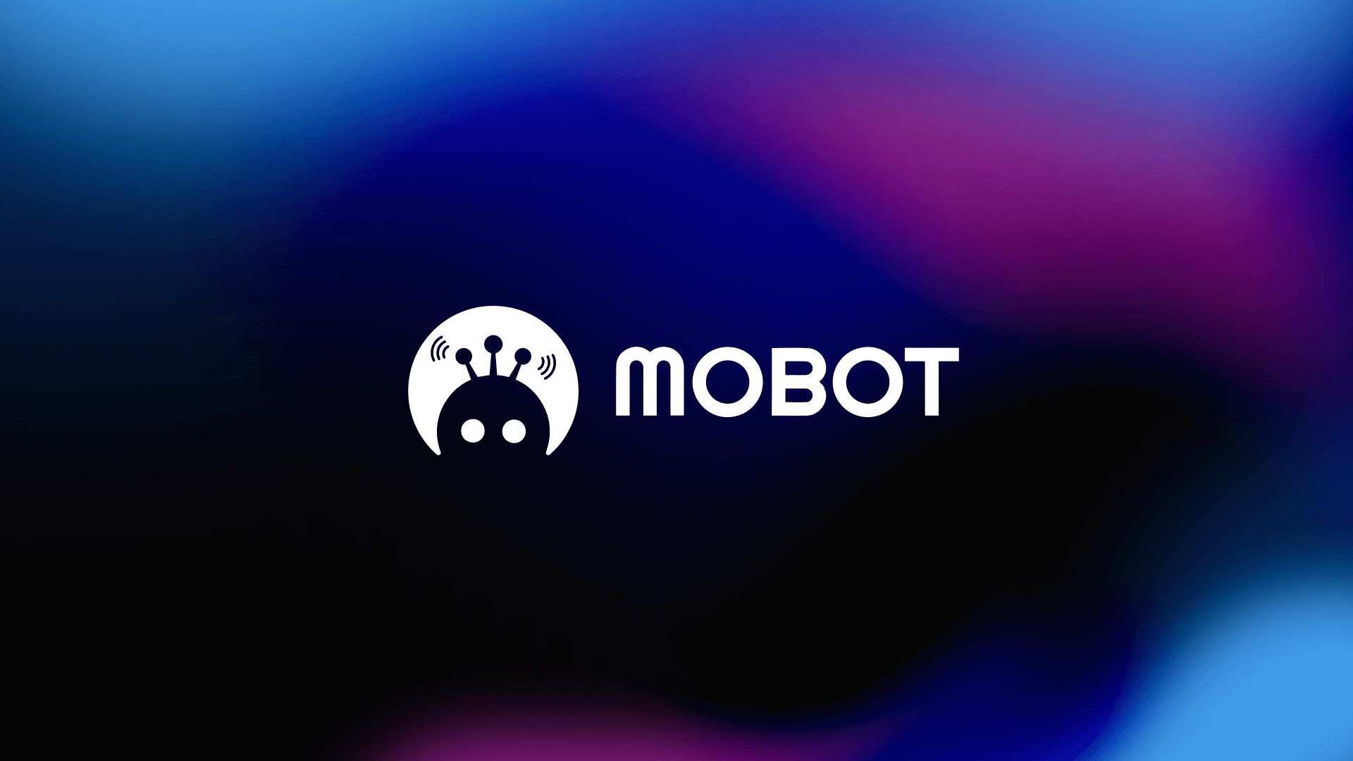 Mobot logo - robot icon and wordmark