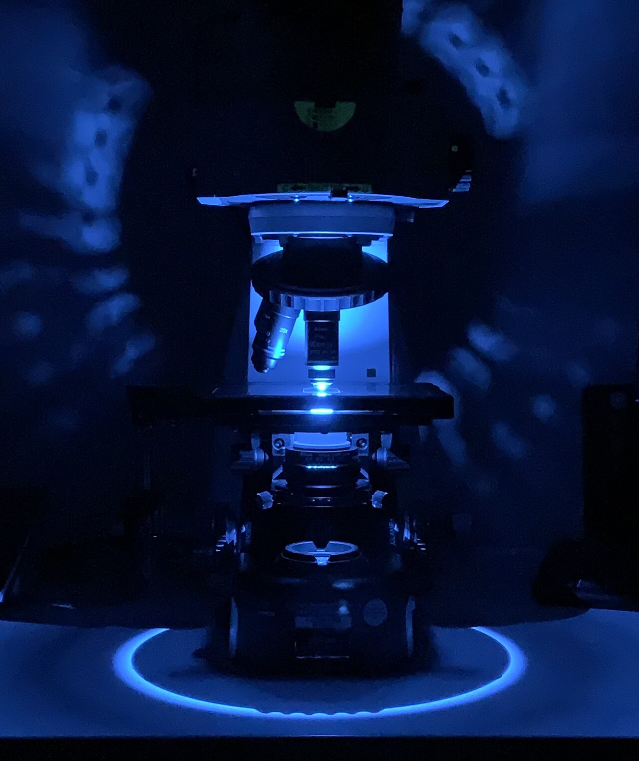 Nikon Eclipse microscope in a laboratory