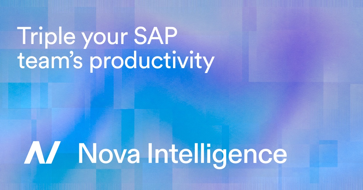 Nova Intelligence - agentic AI platform for SAP