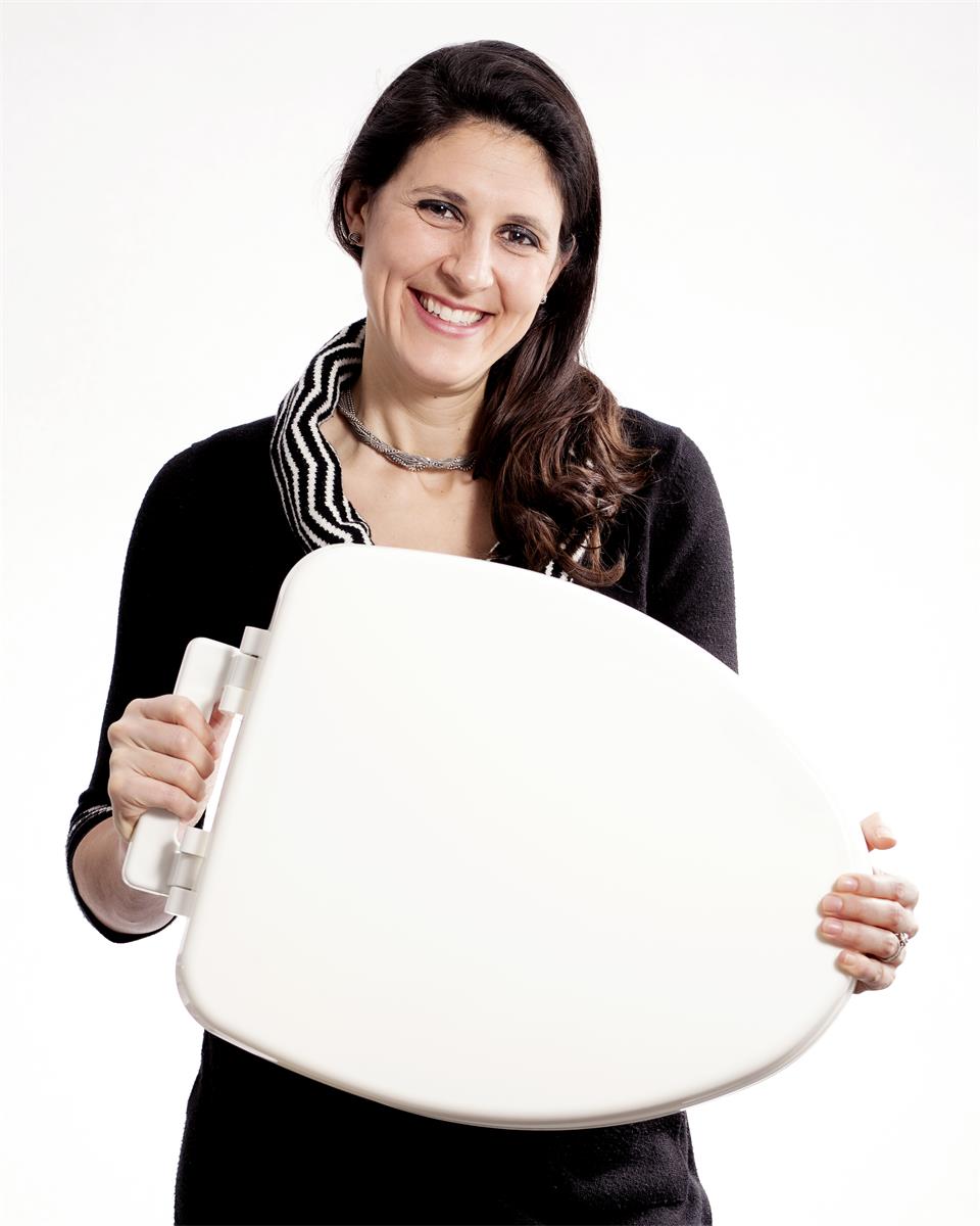 Olivia Lew, chief executive of Casana, seated beside the company's Heart Seat