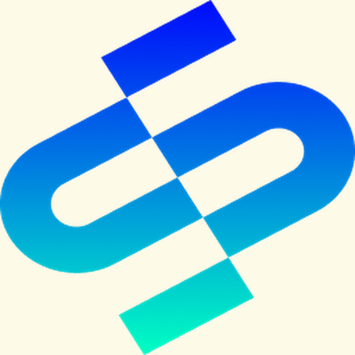 OneSchema logo mark - an interlocking blue-to-teal gradient swirl