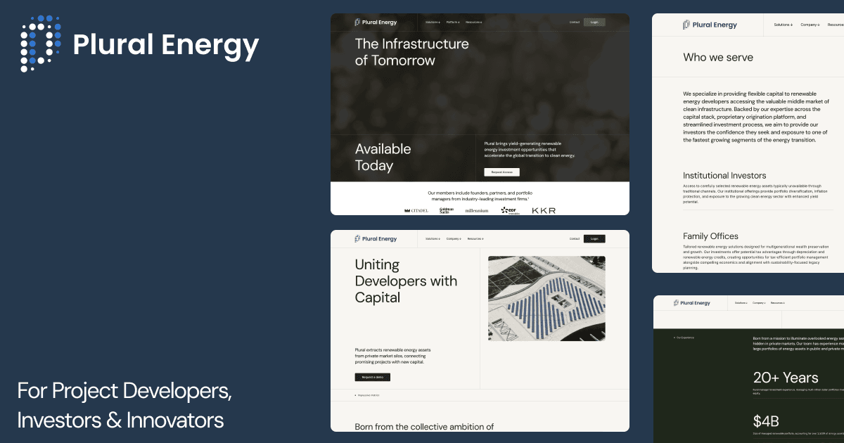 Plural (formerly Plural Energy) brand and platform