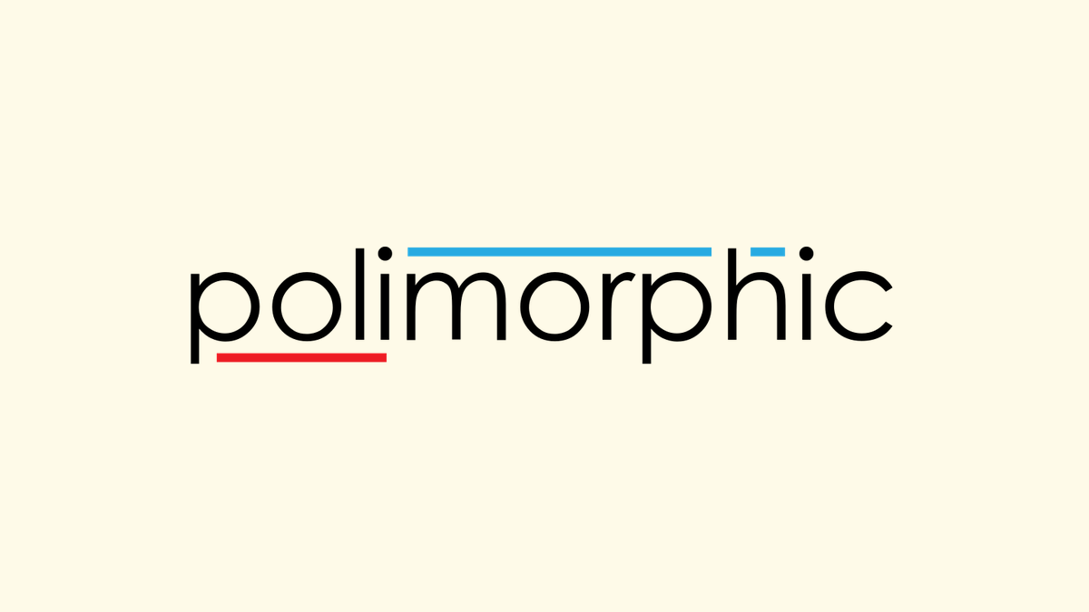 Polimorphic wordmark logo