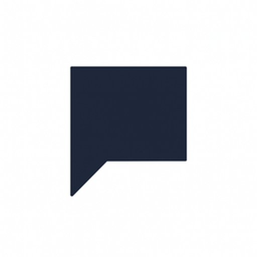 Postilize logo - a navy speech bubble with a folded corner