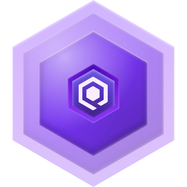 Qapita logo - hexagonal equity mark