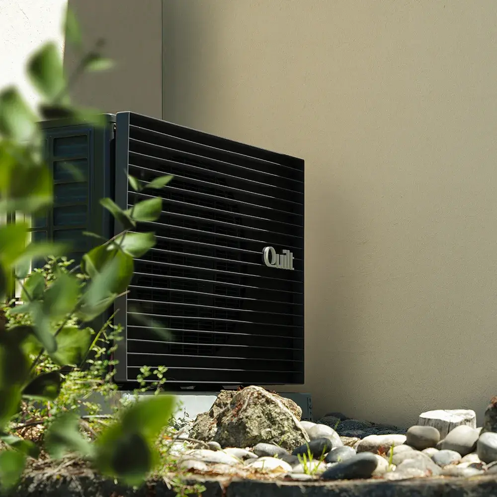 Quilt heat pump outdoor unit