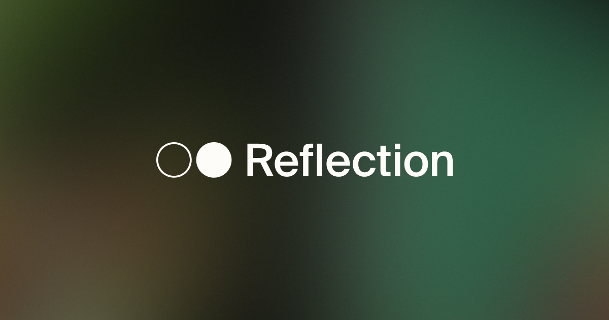 Reflection AI logo and wordmark