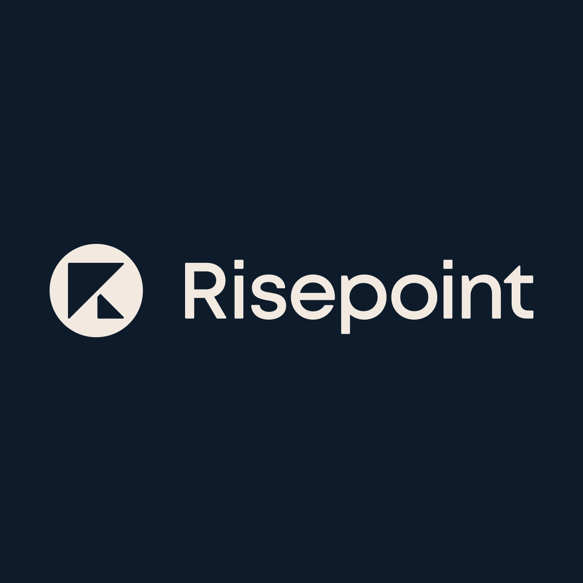 Risepoint logo on navy
