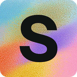 Section company logo - a bold S on a soft gradient
