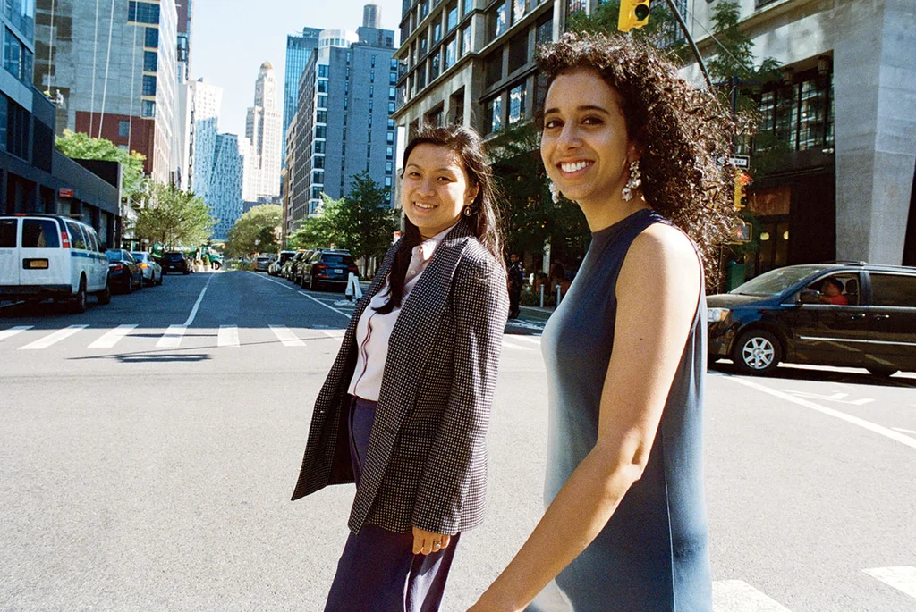 Shreya Murthy, cofounder and CEO of Partiful, with cofounder Joy Tao