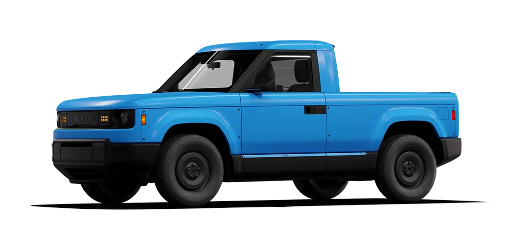 Cerulean blue Slate truck and SUV configurations