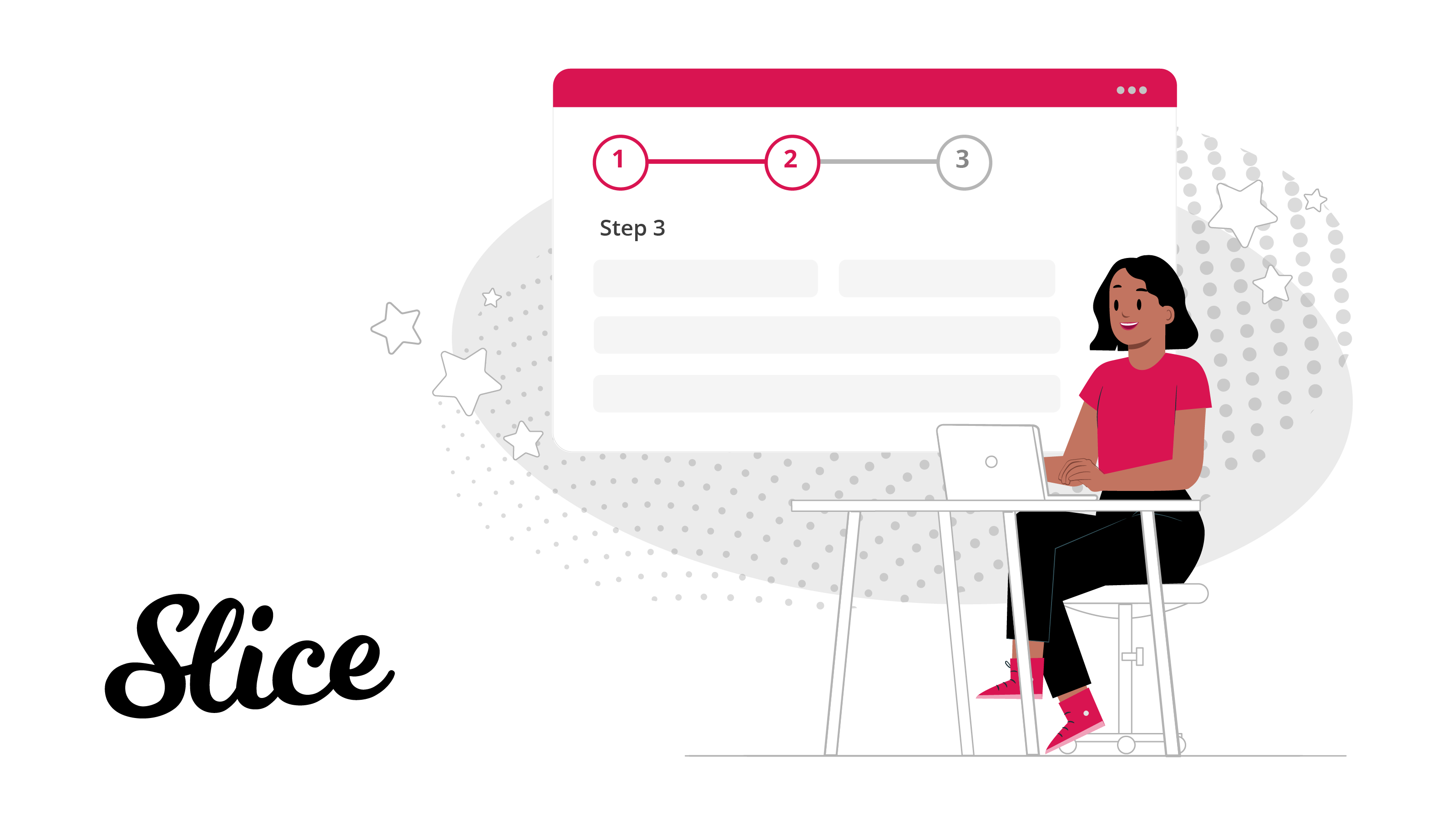 Slice Labs brand illustration and wordmark logo