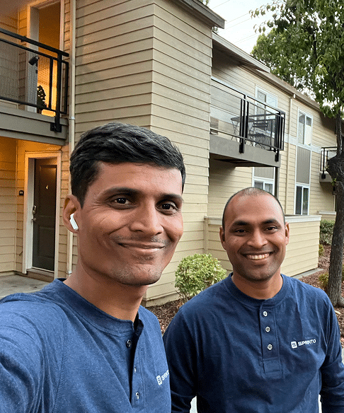 Sprinto co-founders Girish Redekar and Raghuveer Kancherla