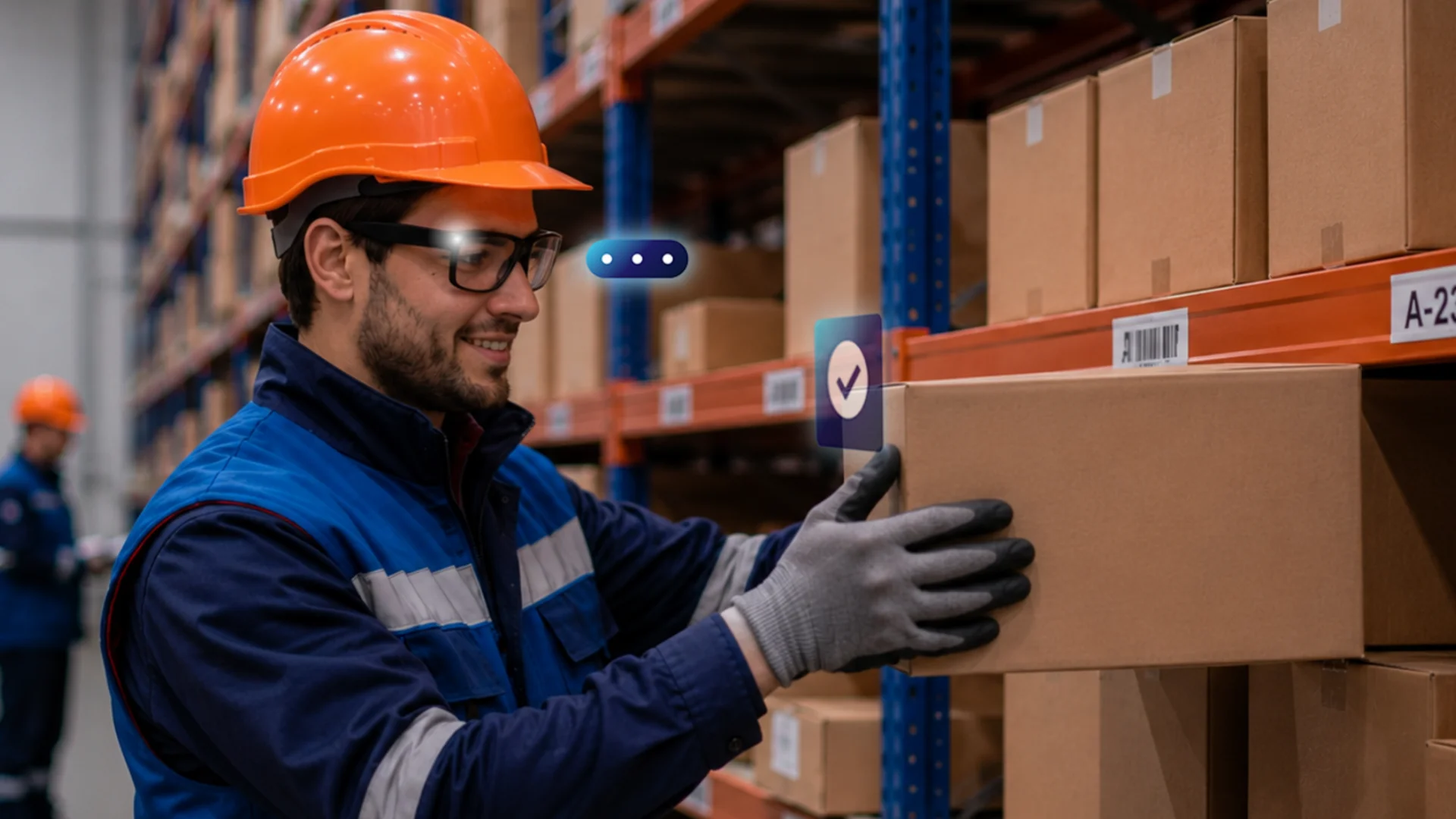 STRIVR enterprise platform - frontline worker guided by AI