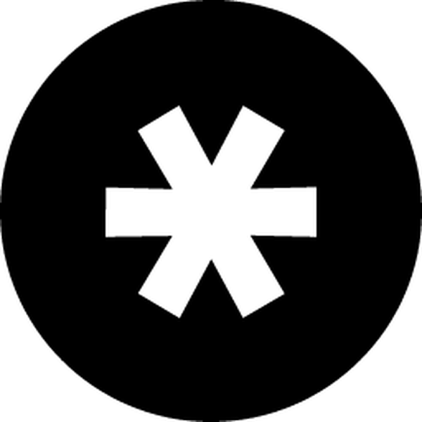 Thesis* logo - a bold asterisk mark on a black disc