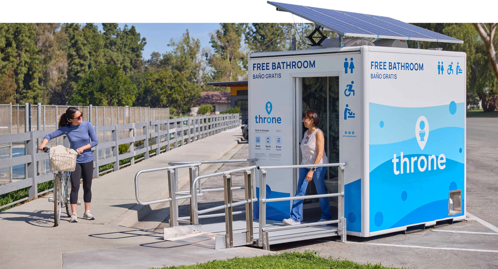 A Throne Labs smart public restroom unit