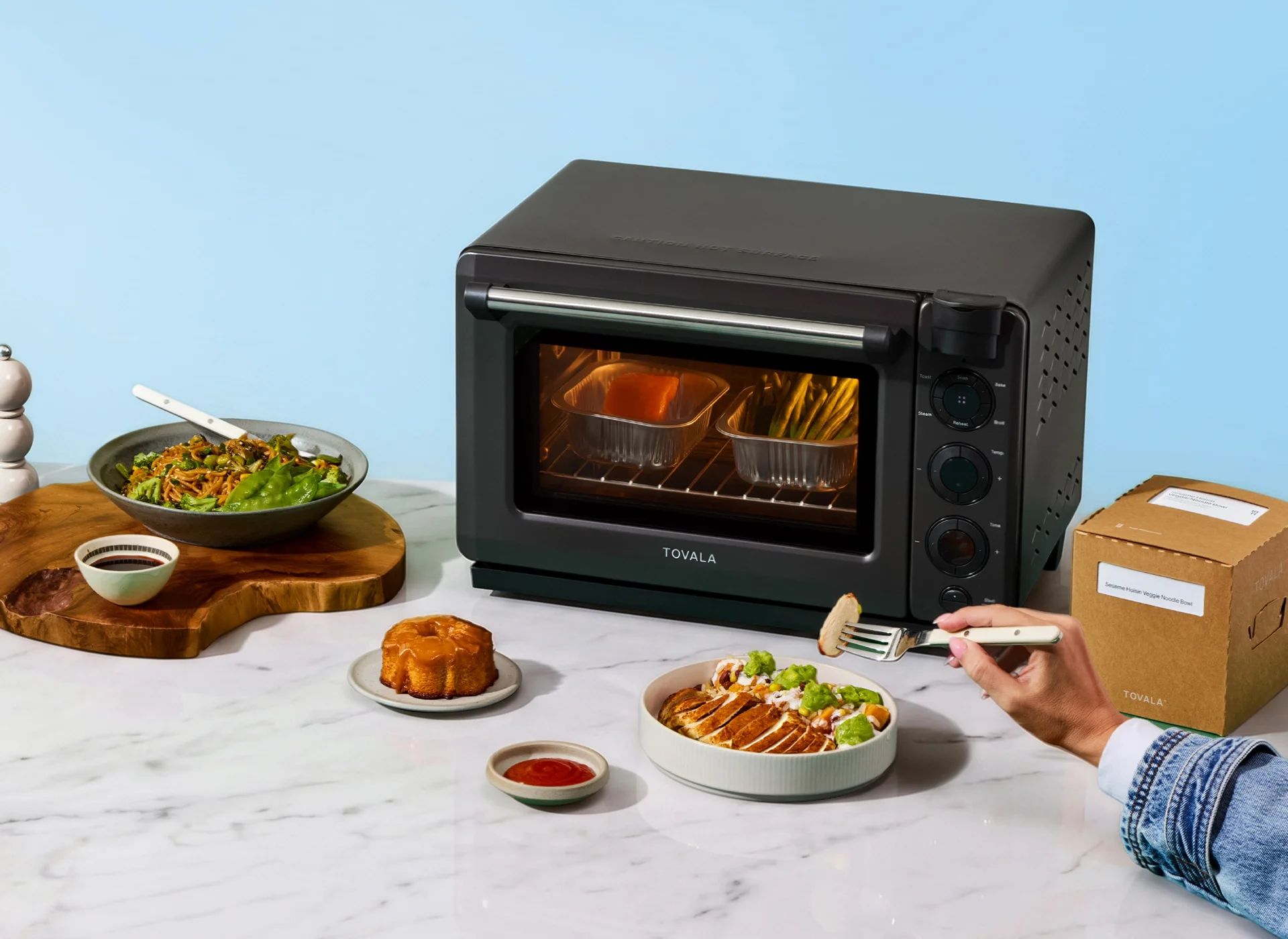 Tovala Smart Oven on a kitchen countertop