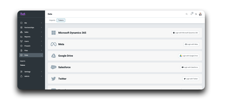 Illustration of automated reporting in the Trak platform