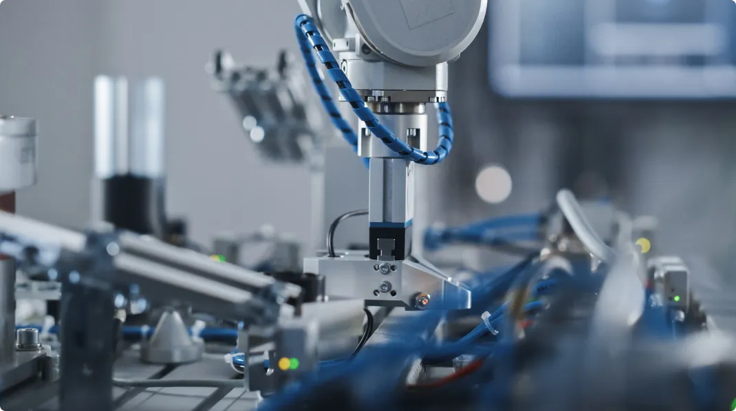 Tutor Intelligence robots at work in the lab