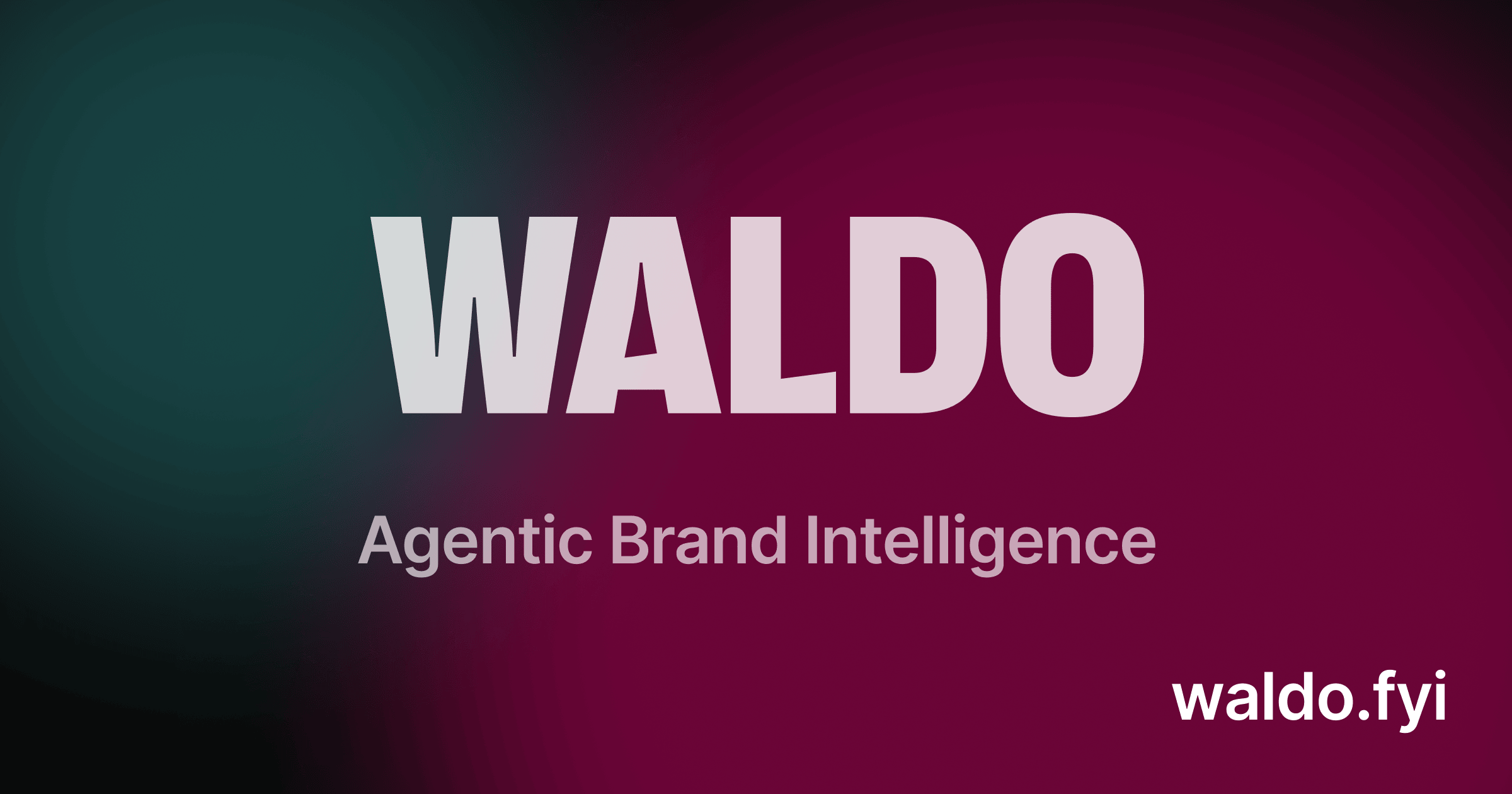 Waldo - Agentic Brand Intelligence wordmark