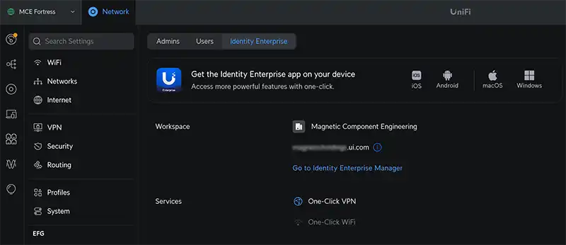 Ubiquiti Identity VPN server with Microsoft Entra ID integration