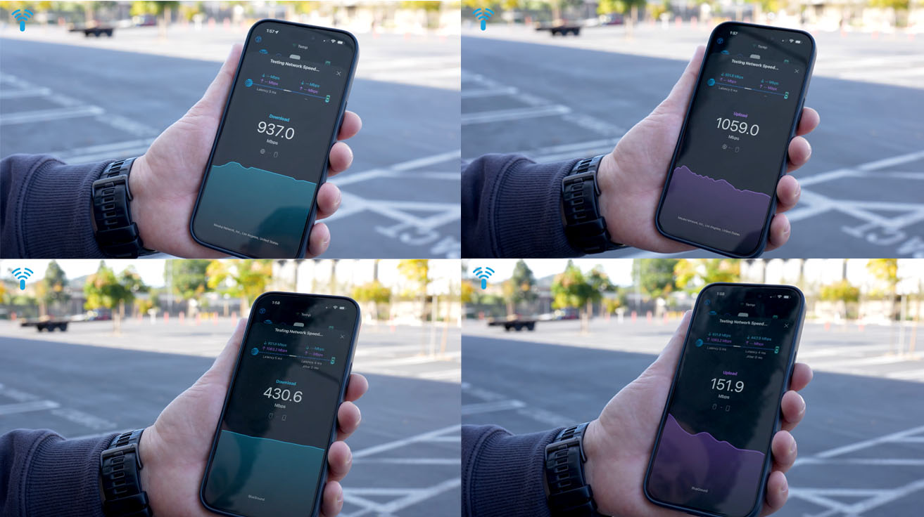 E7 Campus speed and connection test results