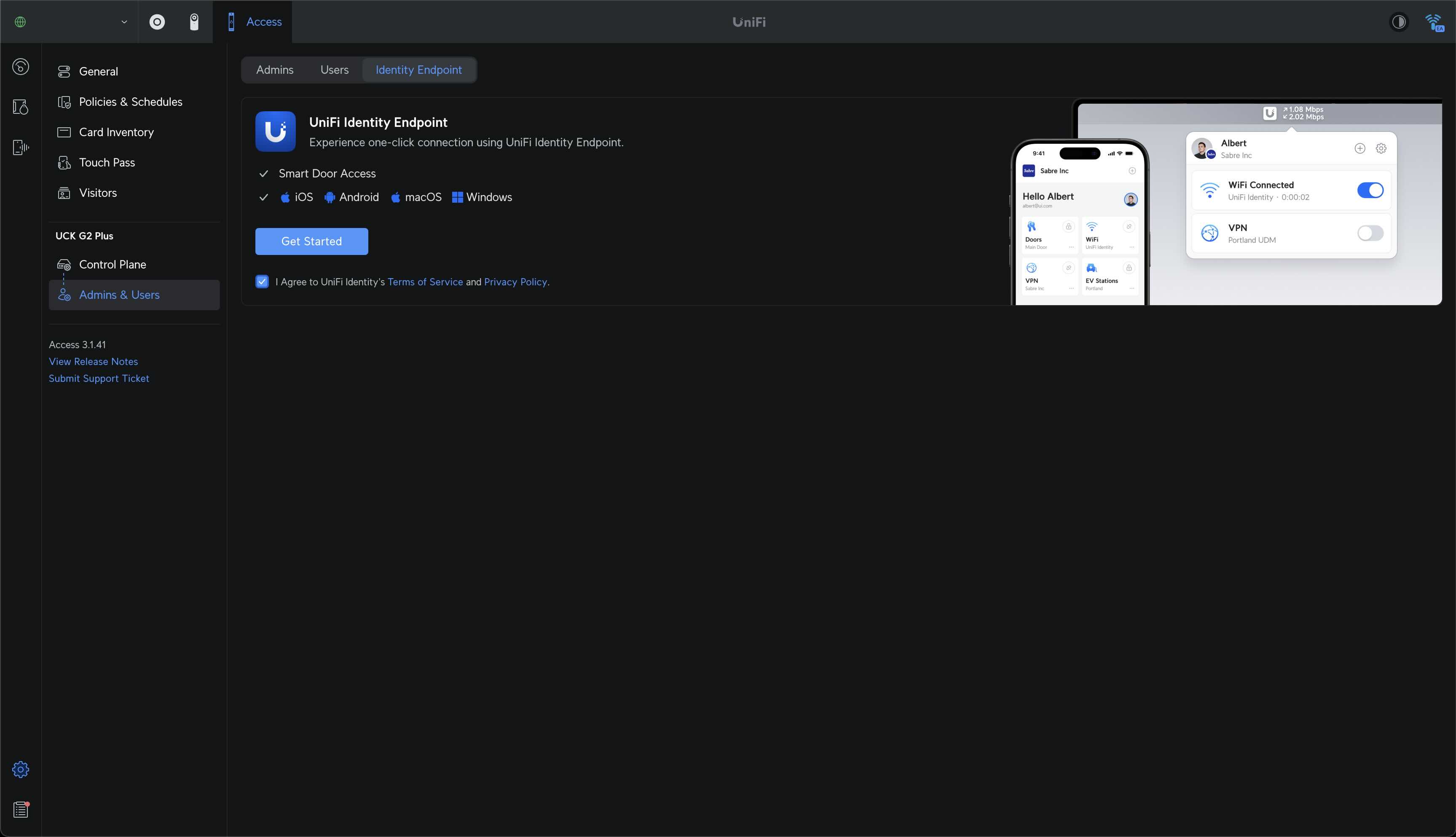 UniFi Identity Endpoint setup overview