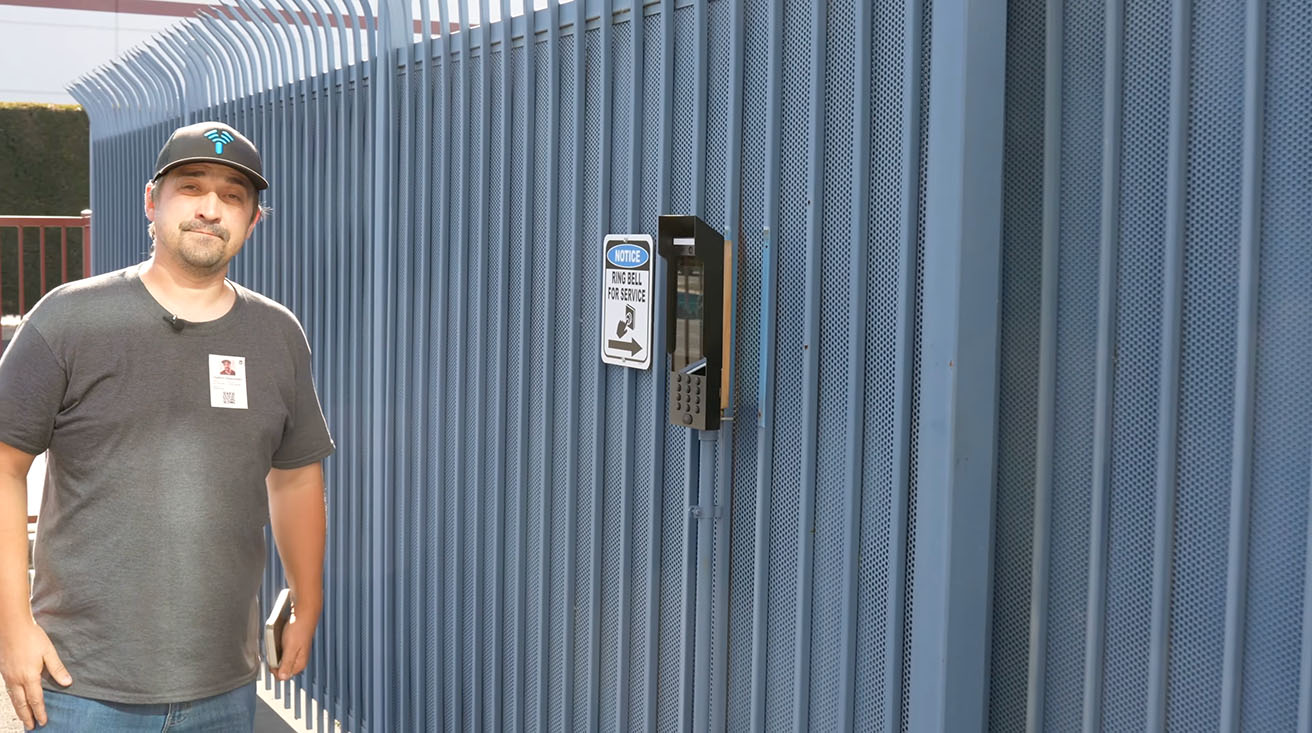 Testing Printed QR Badges at Intercom Gates