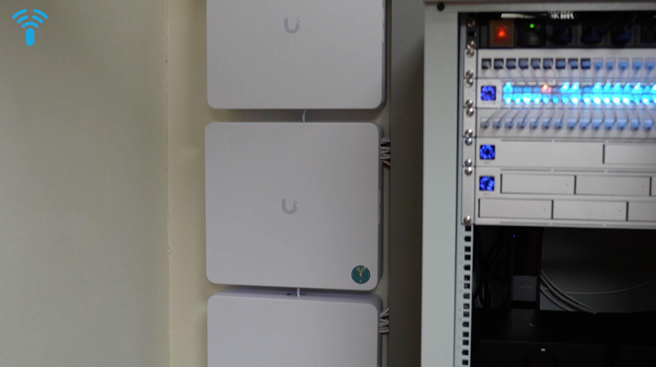 UniFi access hubs at church