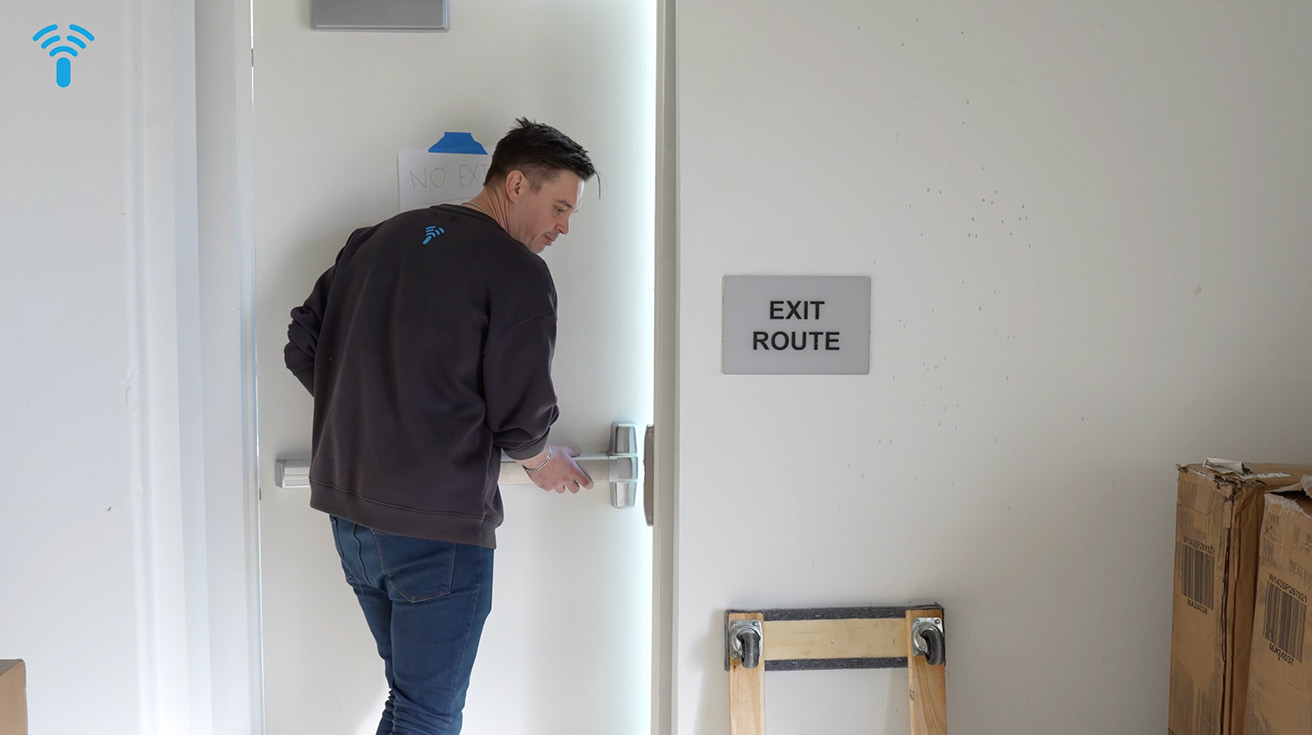 ASSA ABLOY lock exit side
