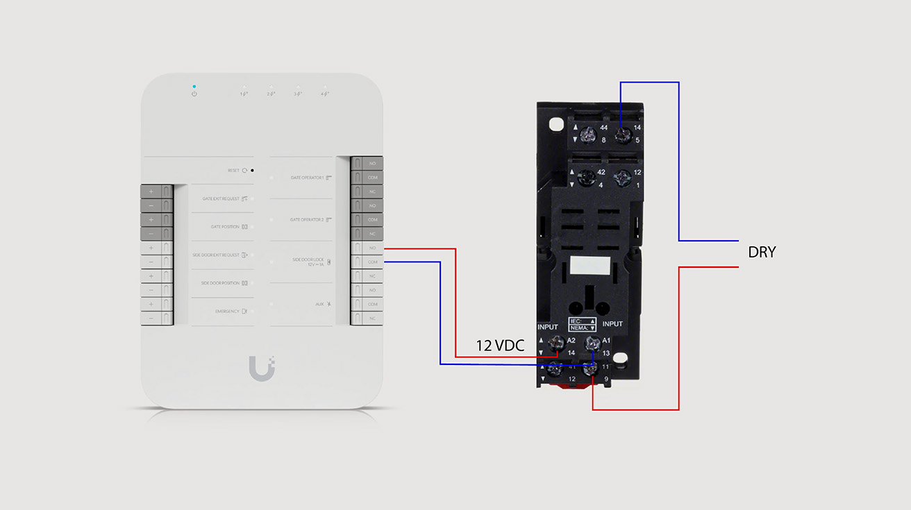 UniFi Gate Hub to Relay Wiring Blueprint