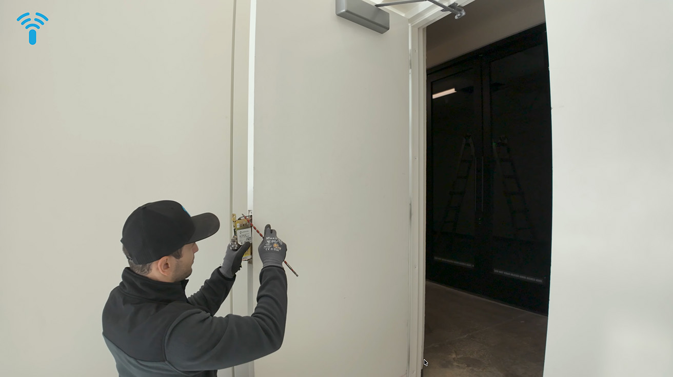 Electrified mortise lock installation