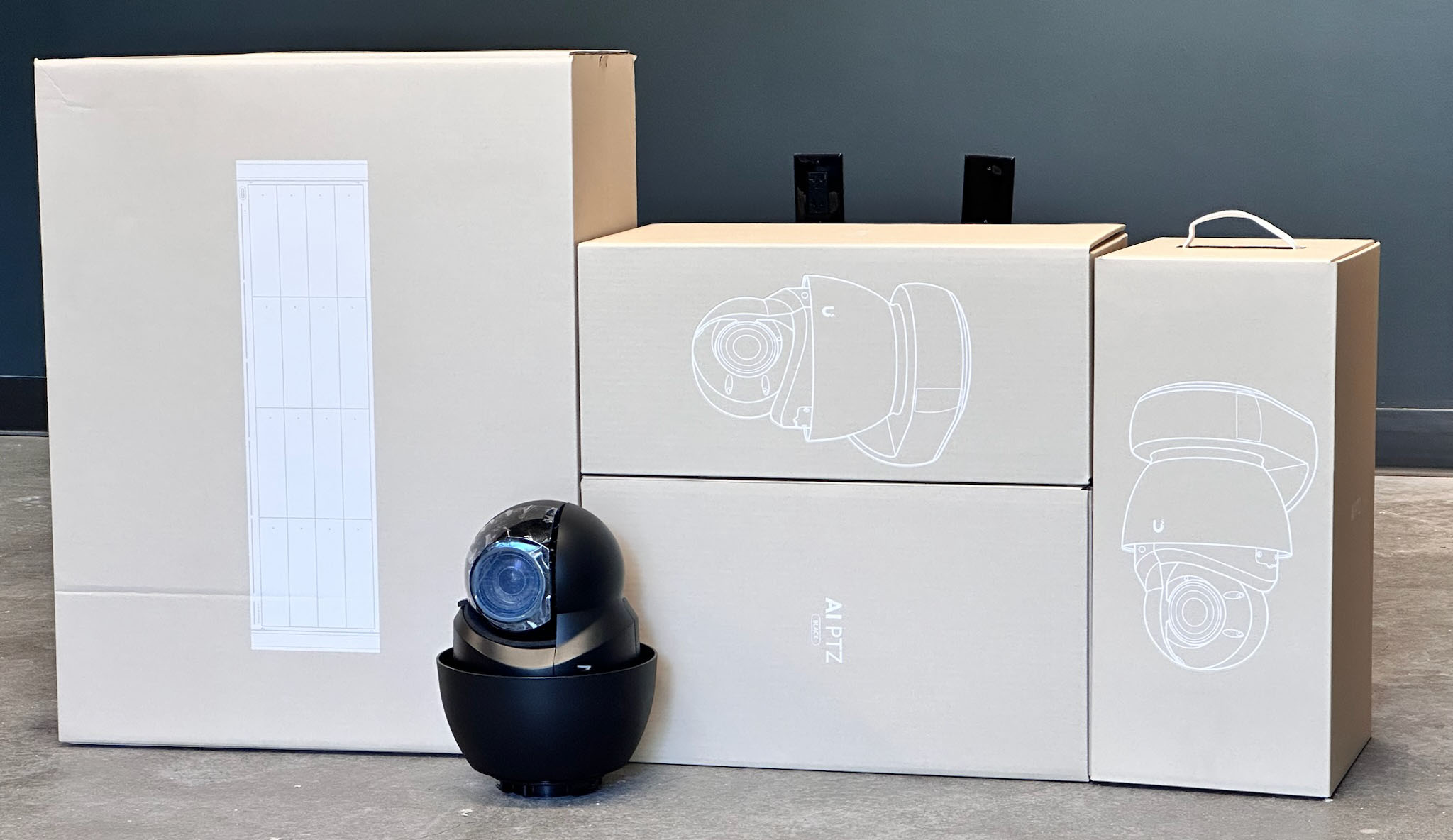 Ubiquiti UniFi AI PTZ Industrial Cameras for high-security warehouse deployment by YesTechie