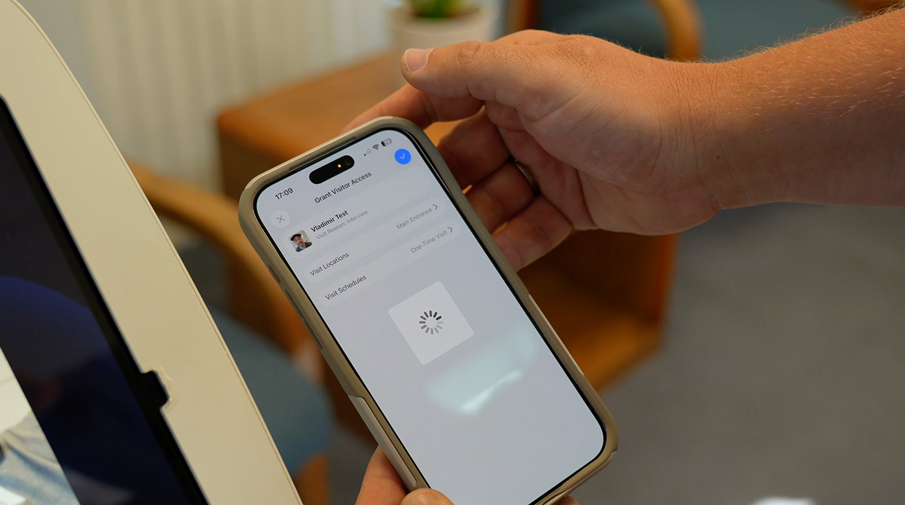 a remote access request to the facility administrator