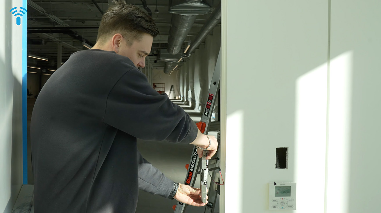 Surface mounted electric strike installation