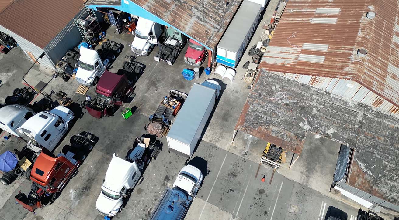 Truck yard TOP overview