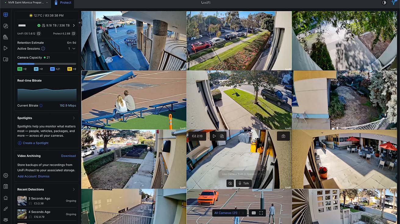 School Security Deployment with UniFi Network and AI Cameras at St. Monica Preparatory